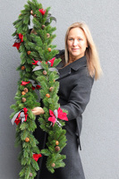 Święta u Magdy, świąteczna girlanda na kominek