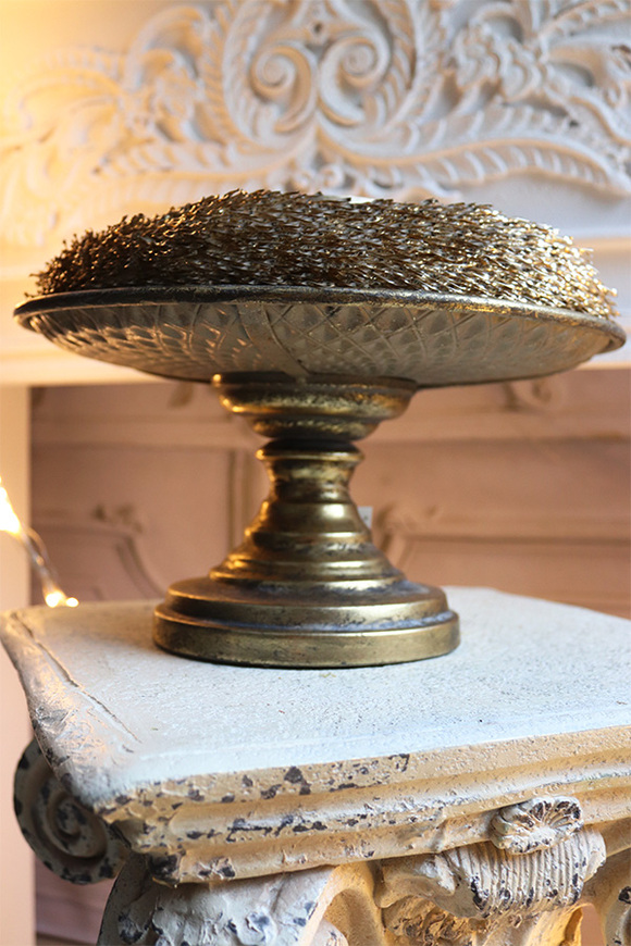 Golden Moments, stroik ze świecą na paterze