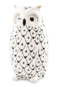 Mądra Sowa C, skarbonka ceramiczna, wym.18.5x9x8cm