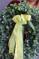 elegancki wysokiej jakości zielony wianek, Poczuj Wiosnę, śr.49cm