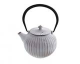 Awaji Gold White, żeliwny imbryk do herbaty, czarny