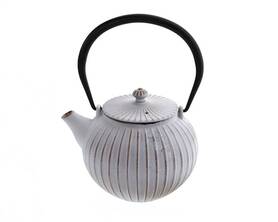 Awaji Gold White, żeliwny imbryk do herbaty, poj.1.1l