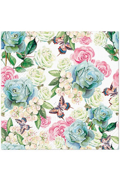 Powder Garden, serwetki papierowe z nadrukiem, kpl.20szt