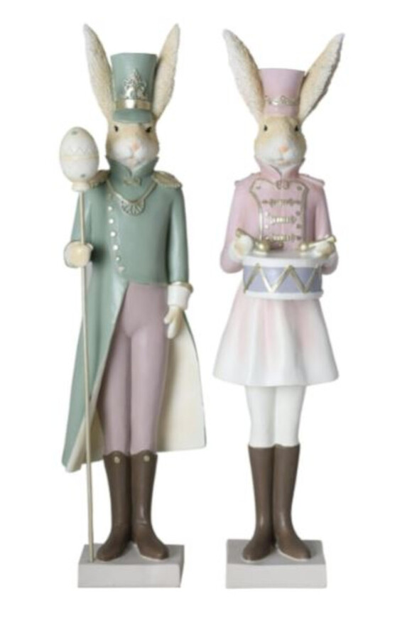 Wielkanocny Szyk, komplet 2 szt. figurek królik, zając, A, wys.43cm