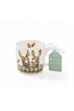 Happy Pets, porcelanowy kubek, osiołki, poj.310ml