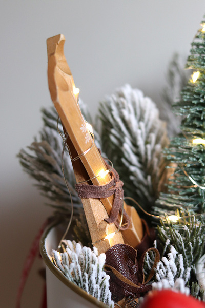 Jadą Sanie, świąteczny stroik