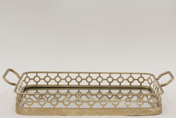 Indie Gold C, taca lustrzana w stylu retro, wym.10.5x52x27.5cm