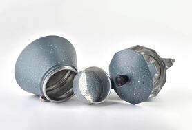 Granite, metalowa kawiarka, szara, poj.300ml 