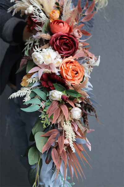 Boho Idylla, stylowa girlanda ze sztucznych kwiatów