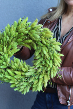 Polonia Green, dekoracyjny wianek z suszem, rozp.35cm 