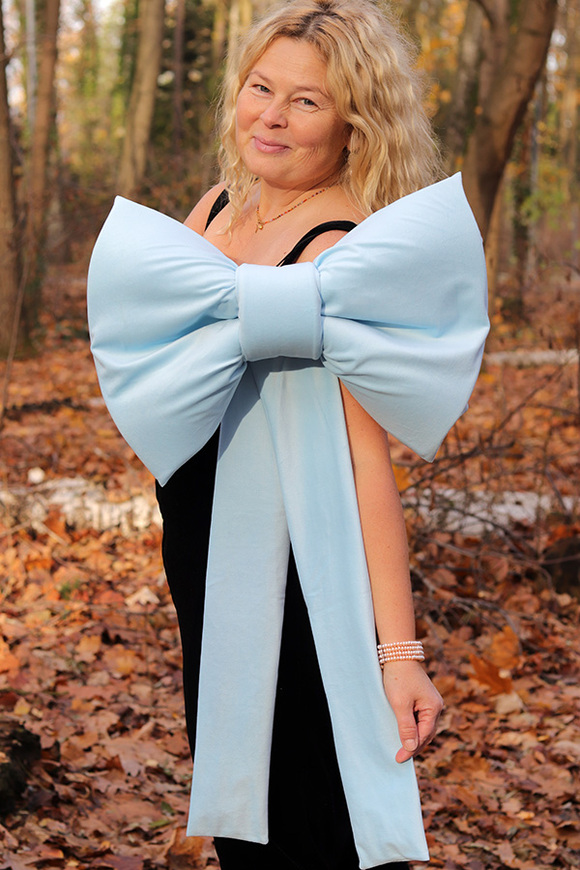 Velvet Papillon, welurowa kokarda pluszowa XL	