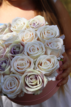 Dream Roses, różany flowerbox, wym.15x25cm 