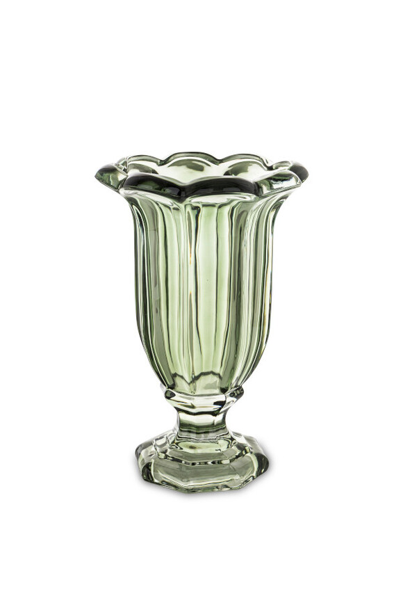  Ambra Green szklany wazon puchar