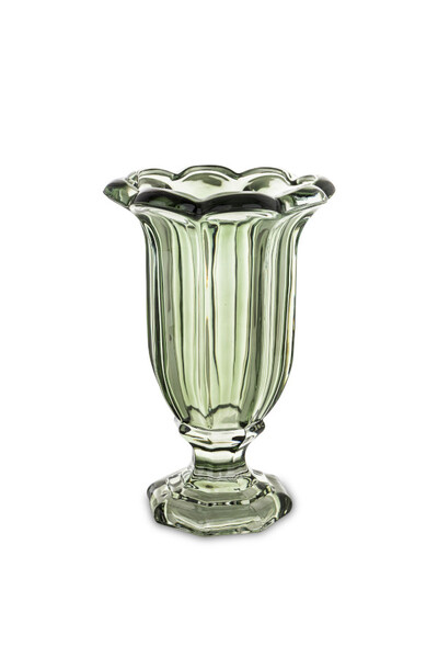  Ambra Green szklany wazon puchar