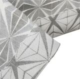 Rimmini, dwustronny obrus ze wzorem, szary, wym.140x350cm