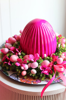 Fuksjove Love, stroik wielkanocny na talerzu z jajem