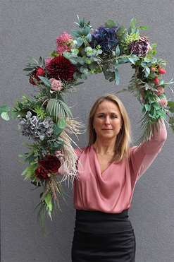 Betrana, dekoracyjna girlanda kwiatowa, dł.150cm 