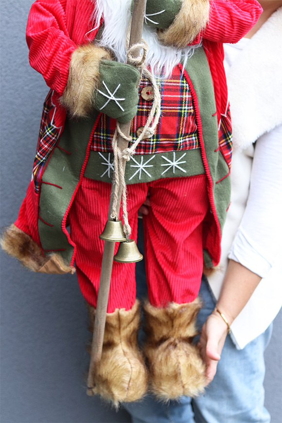 bożonarodzeniowa figurka/miękki stojący Mikołaj B, wys.92cm