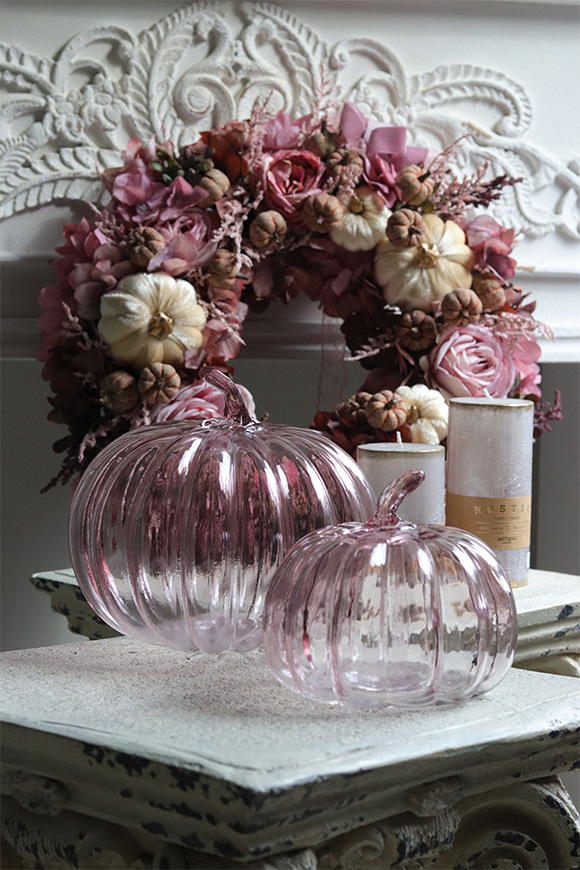 Glass Pumpkin, dekoracyjna dynia szklana	