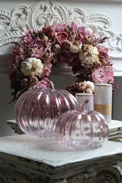 Glass Pumpkin, dekoracyjna dynia szklana	