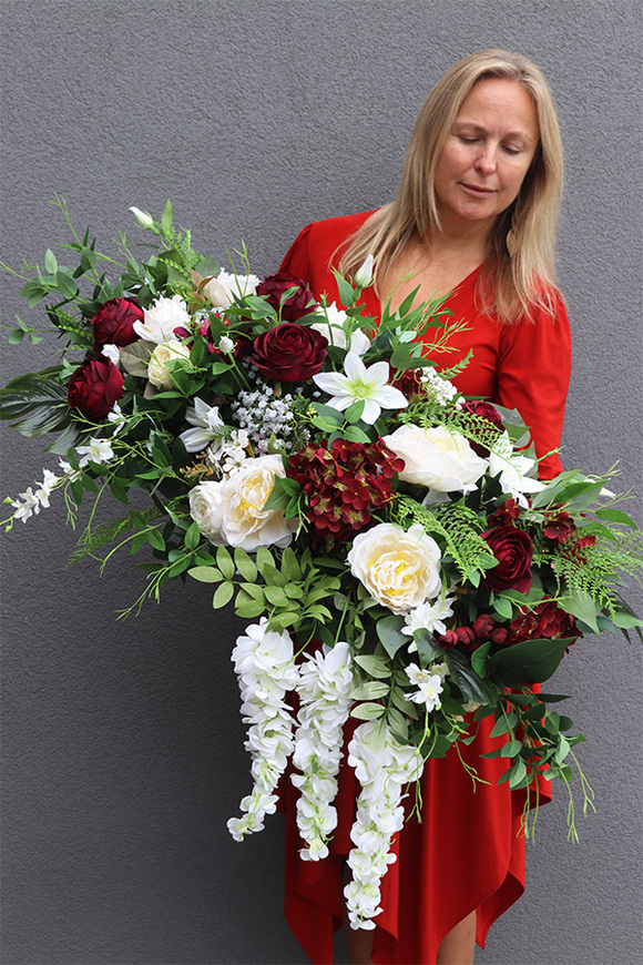 Georgina Bordo kompozycja nagrobna w naczyniu