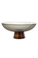 Oakland, szklana patera dekoracyjna na nodze