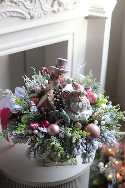 Acorn Yule, świąteczna figurka choinka z żołędzi