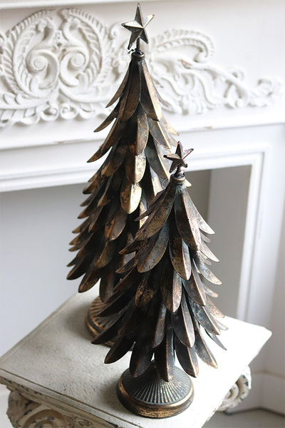 Barok Old A, metalowa choinka świąteczna figurka