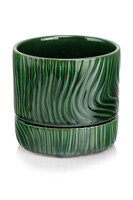 Vintage Rumina ceramiczna doniczka z podstawką