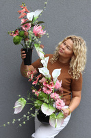 Loreta, nowoczesny komplet dekoracji nagrobnych, kompozycja & bukiet	