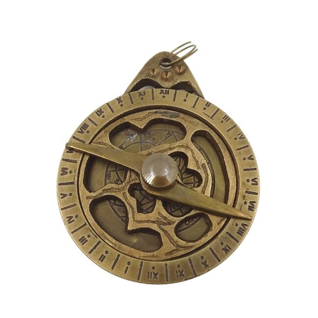 Astrolabium, brelok mosiężny