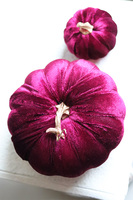 dynia Velurre, jesienna dekoracja, kolor bakłażanowy, 1 szt., wym.13x19cm