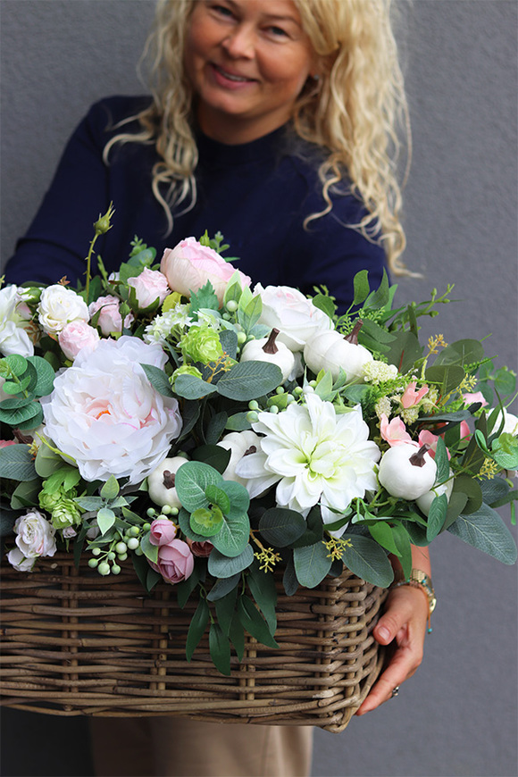 Białe Dynie, kompozycja jesienna