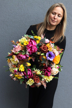 Kolores, wiosenny wieniec nagrobny, śr.49cm