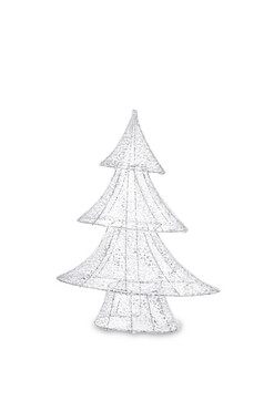 Silver Glamm B, figurka choinka LED, wym.48x39x9cm