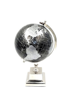 Black World 2, globus na kamiennej podstawie, wym.35x20cm