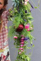 Koriana, girlanda roślinna na drzwi