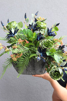 Black Geria Volcan, nowoczesna kompozycja nagrobna