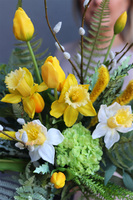 Spring Lux, bukiet nagrobny z gumowymi kwiatami