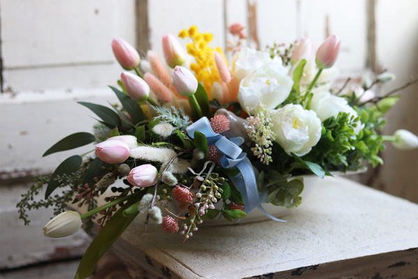 Valendia Moko Easter, podłużna kompozycja wielkanocna, wym.23x52x27cm