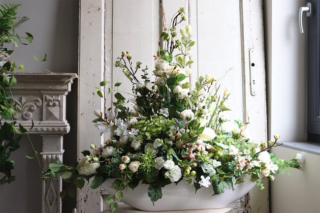 kompozycja kwiatowa, Moko Big Ladies, wym.76x90cm 