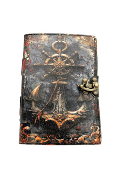 Treasure, notes vintage 200 kartek, Kotwica, wym.18x13cm 