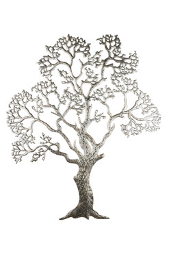Tree A, metalowy decor ścienny, wym.90x75cm