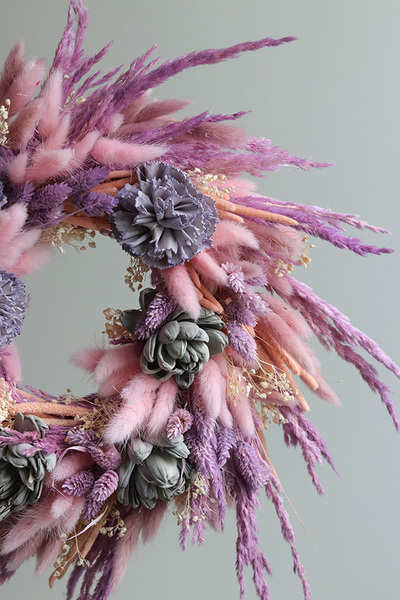 Eurydyka, dekoracyjny wianek z suszem