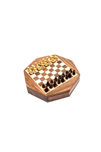 Octagon, magnetyczne szachy z szufladą