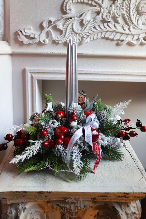 Klasyka Ginger, świąteczny stroik adwentowy