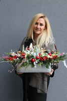 Czerwona Rezydencja, stroik świąteczny LED