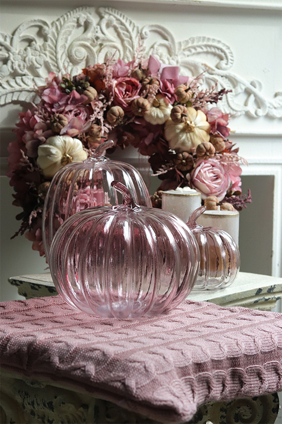 Glass Pumpkin, dekoracyjna dynia szklana	