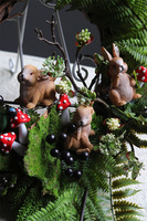 Zajączki w Lesie, ozdobny wianek na drzwi