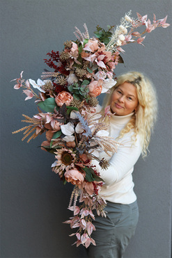 Mortario Deluxe, elegancka girlanda nagrobna, dł.115cm